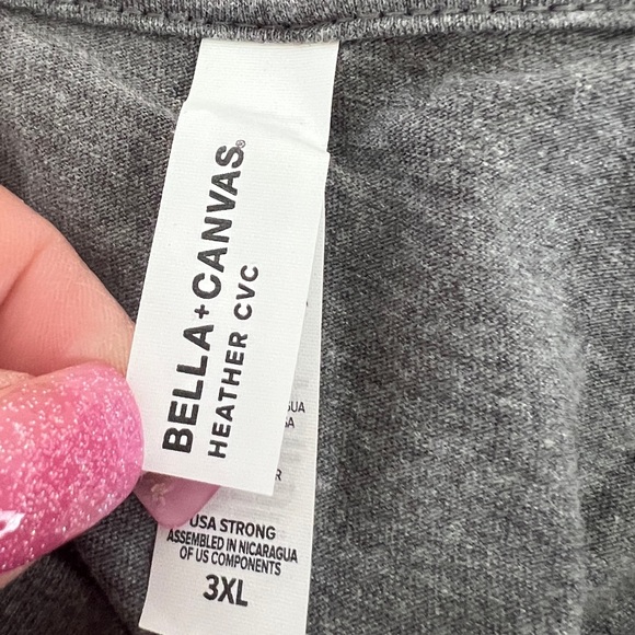 Belle + Canvas “Baseball Mama” V-Neck Animal Print T-Shirt - Picture 4 of 5